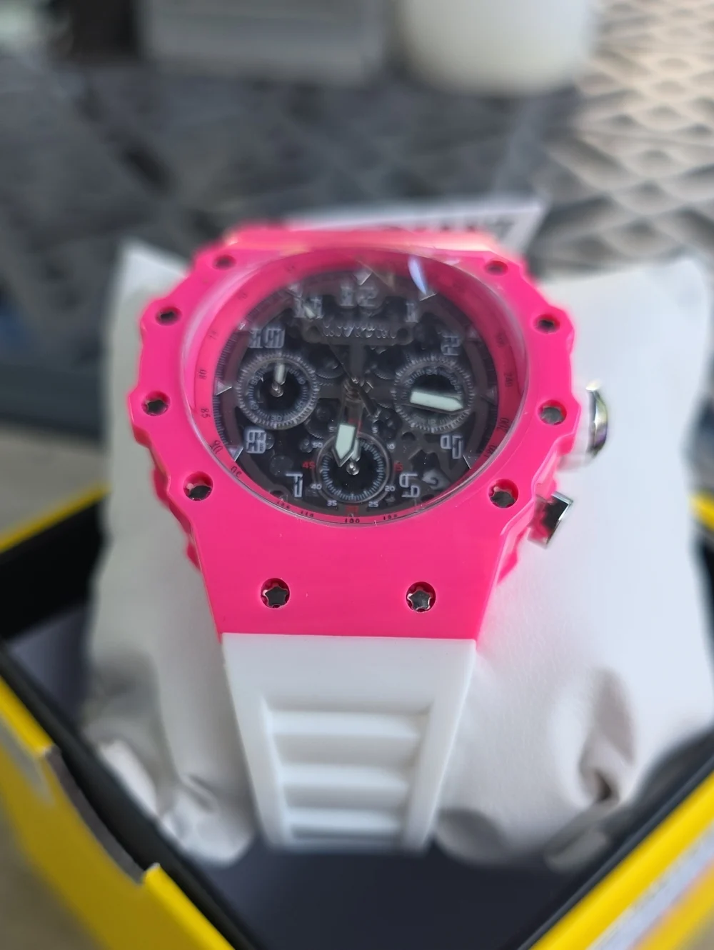 368.  Invicta Racing Apexium Unisex Watch - 41mm, White (69624)